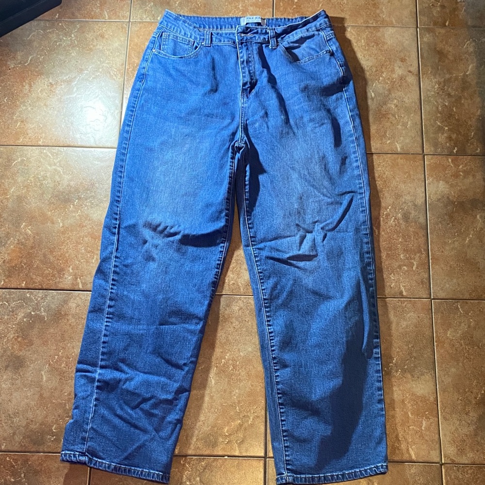 Wax Jean Blue Relaxed Denim with Natural Fading